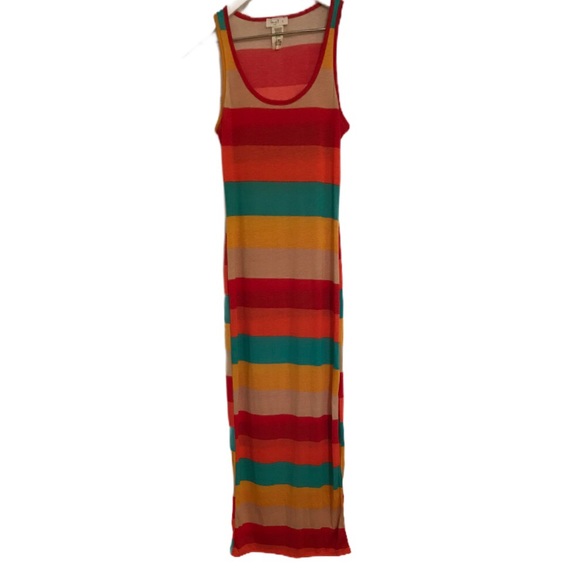 love J Dresses & Skirts - EUC Love J colorful striped maxi dress L